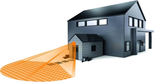 Detector de miscare Steinel IS 1 alb, pentru utilizare in interior si exterior, detector de miscare de 120°, raza de actiune de 10 m, montare aparenta si incastrata, IP54, (L x l x I) 120 x 80 x 50 mm
