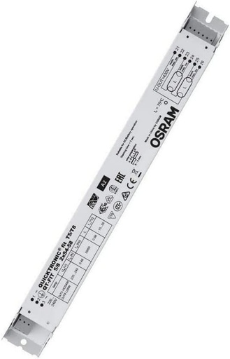 Osram QT – Team Quicktronic qt-fit5 5/8 2x54-58, Metal, 1 bucata (1 pachet), Alb