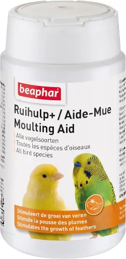 BEAPHAR – Ajutor pentru naparlirea tuturor speciilor de pasari – Ajuta pasarile la naparlire – Stimuleaza cresterea penelor – Asigura o sanatate optima – Ofera vitalitate – Face penajul sanatos si stralucitor – 50g