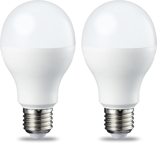 Becuri LED Amazon Basics E27 cu soclu Edison, pachet de 2, 13 W (echivalent 100 W), alb rece, fara reglare intensitatii luminoase
