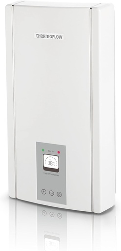 Thermoflow Elex 18 – Încălzitor de apă instantaneu rezistent la presiune / 18 kW / 400 V / încălzitor de apă până la 55 °C / racord G 1/2" / 10 L/min / ideal pentru chiuvetă, baie sau bucătărie / ELEX18.