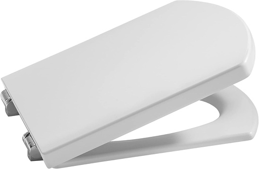 Roca Hall - Capac și capac de toaletă compact cu închidere silențioasă, Capac de toaletă original cu potrivire perfectă, Capac de toaletă de schimb durabil, Alb, A801622004
