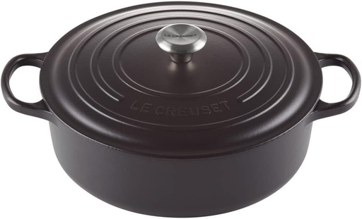 Caserolă din fontă Le Creuset Signature Gourmet, potrivită pentru toate plitele și cuptoarele, 30 cm, 6,2 litri, negru mat, 21179300000430