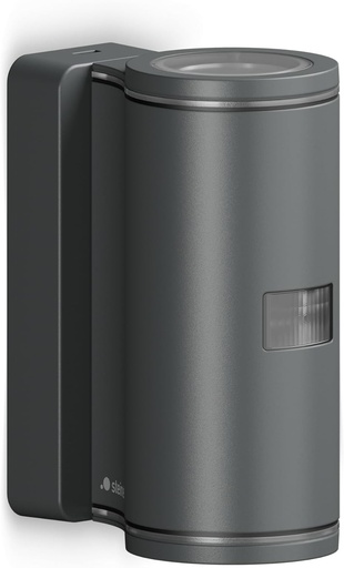 Lampă de exterior LED Steinel L 940 SC Connect, lampă de perete inteligentă pentru exterior, detector de mișcare, control prin aplicație, temporizator, 3000 K, antracit
