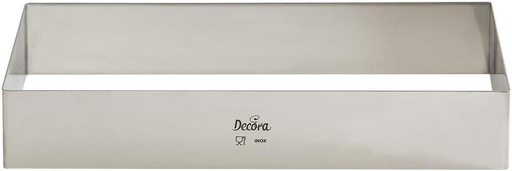Decora 0063810 Dreptunghi din oțel inoxidabil 60 x 40 x Î 4,5 cm