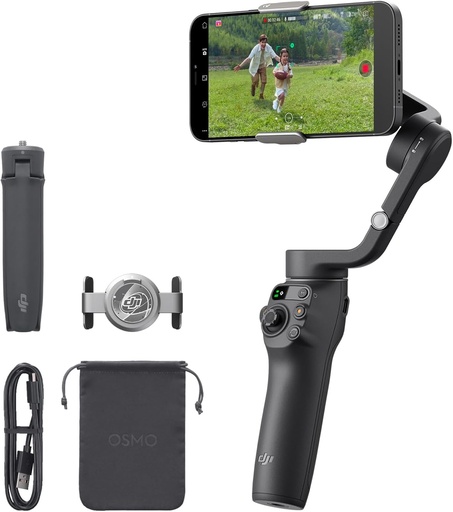 Stabilizator pentru smartphone DJI OSMO Mobile 6, stabilizator pe trei axe pentru telefoane, braț extensibil integrat, portabil și pliabil, stabilizator pentru vlogging, videoclipuri YouTube și TikTok