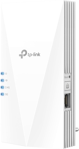 Repetor amplificator WiFi TP-Link RE700X WiFi 6 AX3000 (Dual Band 2402Mbps 5GHz + 574Mbps 2.4GHz), MU-MIMO, port Gigabit, acoperire largă, EasyMesh, compatibil cu toate routerele Wi-Fi