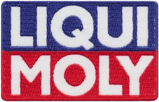 Etichetă brodată cu logo-ul Liqui Moly Racing Car Motorsport, aplicație suvenir termoizolantă.