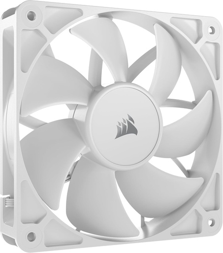 Ventilator Corsair RS120 120 mm PWM – Daisy Chain – Zgomot redus – Rulment magnetic cu cupolă – Pachet individual – Alb