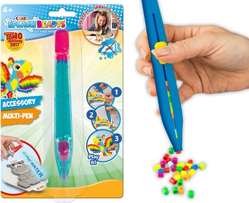 Craze Splash Beadys - Pix multifuncțional pentru mărgele de apă pentru copii, pix aplicator cu mărgele de apă, 4 culori diferite, DIY, meșteșuguri pentru copii, multicolor, 11188