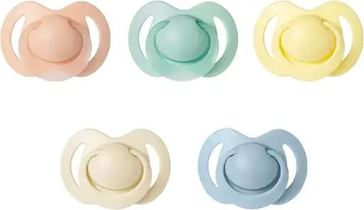 Suzetă Nuby Baby | Silicon moale și flexibil | Pachet de 5 | 6-18 luni