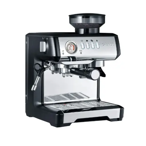 Espressor automat cu rasnița Graef ESM802 Milegra, sistem Thermoblock, pre-infuzare, 15 bar, 11 trepte, 1600 W, 2.5 L, negru