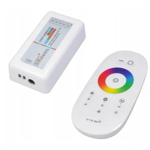 Controler cu telecomandă pentru benzi LED RGBW RF 24A 288W 4x6A