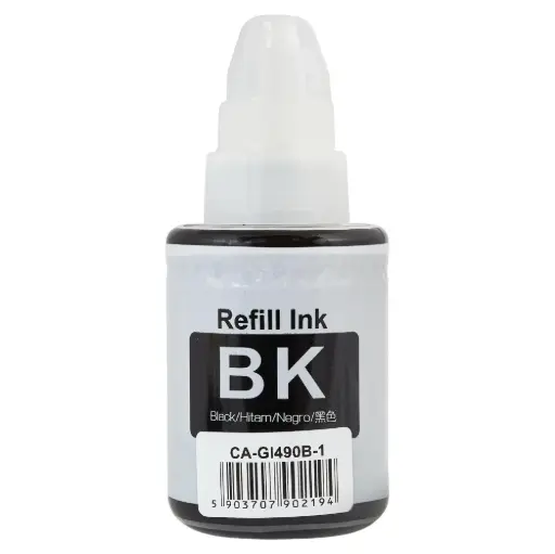 Cerneală inkjet pentru imprimanta Canon ECA-GI490 GI-490B Black 70ml