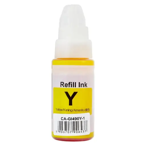 Cerneală inkjet pentru imprimanta Canon CA-GI490Y GI-490Y Yellow 70ml