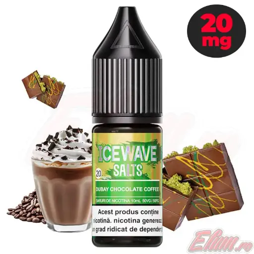 Lichid Ice Wave Dubai Chocolate Coffee 10ml NicSalt 20mg/ml