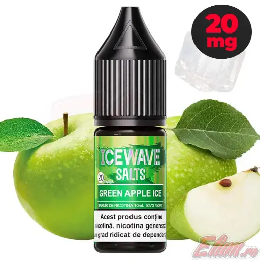 Lichid Ice Wave Green Apple Ice 10ml NicSalt 20mg/ml