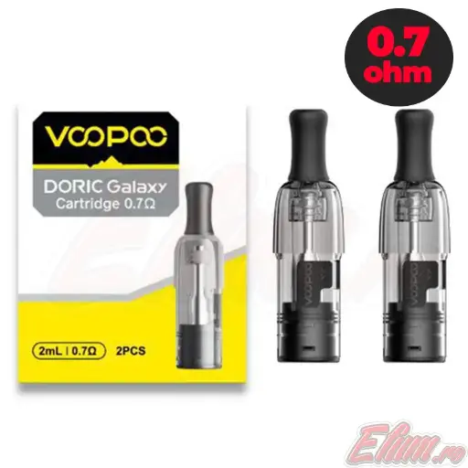 Set 2 Cartuse tigara electronica VooPoo Doric Galaxy 0.7ohm