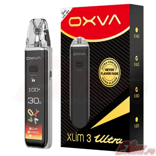 KIT Tigara Electronica Oxva Xlim 3 Ultra 1500mah Metal Silver