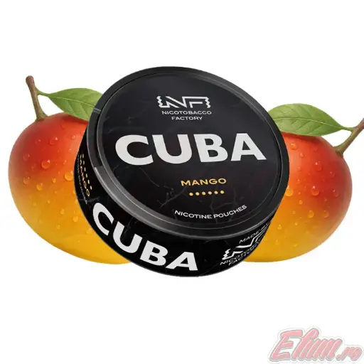 Pliculete cu Nicotina Pouch Cuba Black Mango 30mg/g (20mg/pouch)