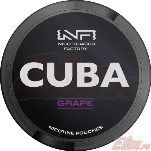 Pliculete cu Nicotina Pouch Cuba Black Grape 30mg/g (20mg/pouch)