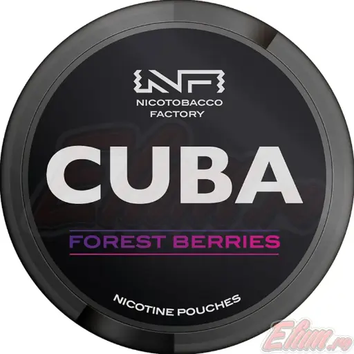 Pliculete cu Nicotina Pouch Cuba Black Forest Berries 30mg/g (20mg/pouch)