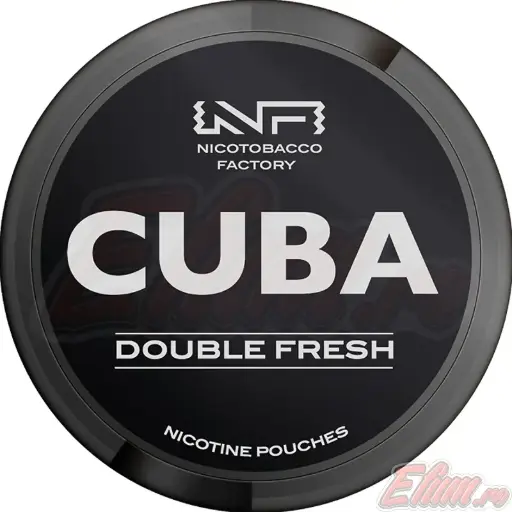 Pliculete cu Nicotina Pouch Cuba Black Double Fresh 30mg/g (20mg/pouch)