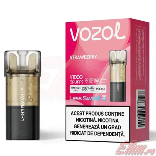 Cartus cu aroma de Strawberry pentru Tigara electronica Vozol Switch Pro