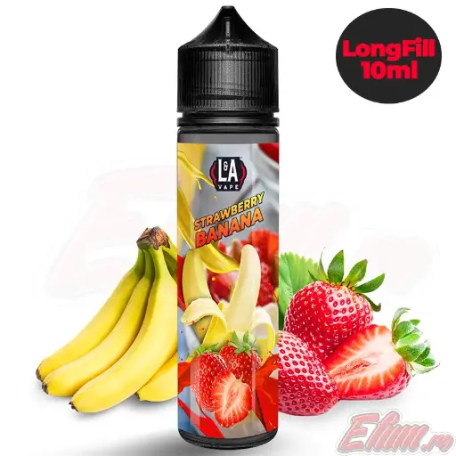 AROMA LA VAPE Strawberry Banana 0mg Longfill 10ml