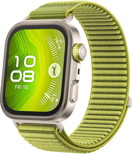 Ceas Inteligent HUAWEI Watch FIT 4 Pro, Cristal Safir, Titan, 3000 Niți, Plată NFC, GPS Dual-Band, ECG, Verde
