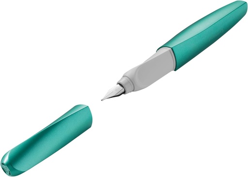 Pelikan Twist Stilou cu Peniță Oțel M și Cartuș Inclus, Cold Alaska