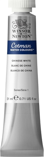 Winsor & Newton Cotman Culoare Acuarelă Alb de China, Tub 21ml