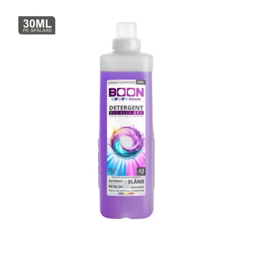 Detergent Lichid Rufe BOON Bloom 1.5L – 50 spalari -  lacramioare, iasomie, ananas, capsuna