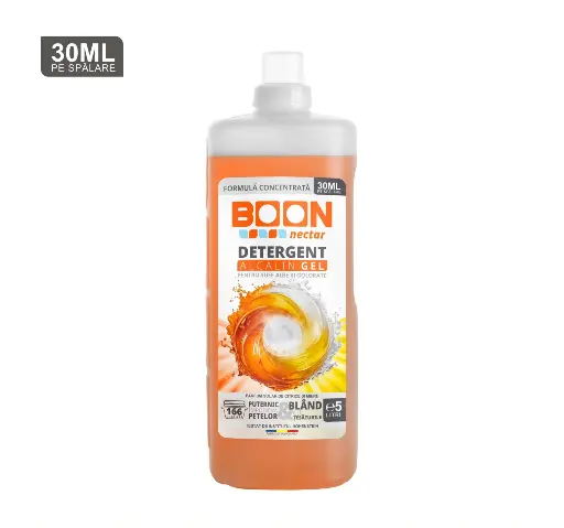 Detergent Lichid Rufe BOON Nectar 5L – 166 spalari -  portocala, lamaie, lime, pruna, piersica, mandarina 