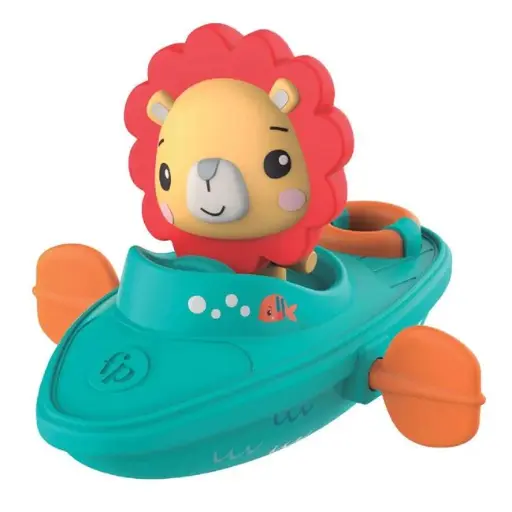 Jucarie Baie Bebe Fisher-Price | Barcuta cu Leu, Plutitoare
