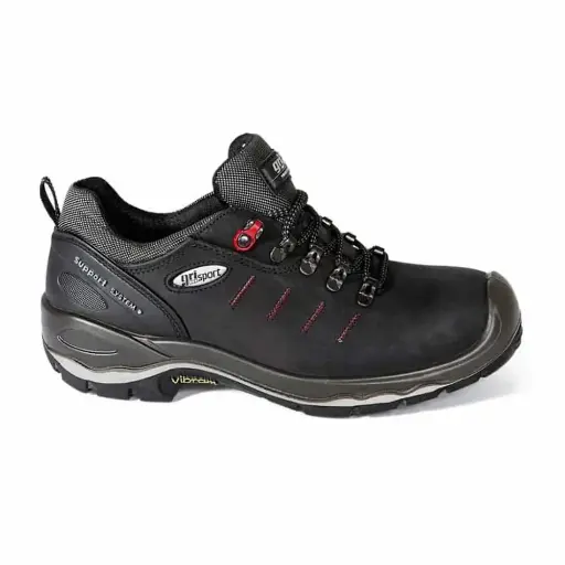 Pantofi de lucru Grisport  72071L S3 negru-rosu Marimea 40