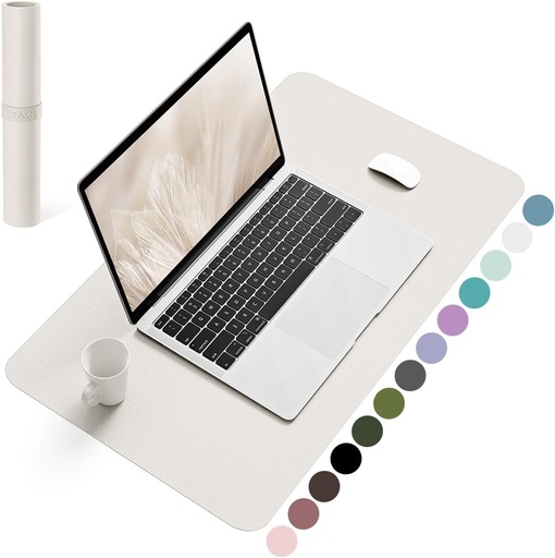 YSAGi Covoraș de birou, covoraș pentru mouse cu piele și piele întoarsă antiderapantă, covoraș multifuncțional pentru mouse, covoraș pentru birou pentru laptop, protecție pentru masă pentru birou/birou de acasă, diverse culori si diverse dimensiuni