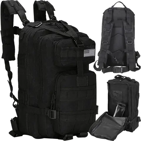 Rucsac militar XL negru TRIZAND