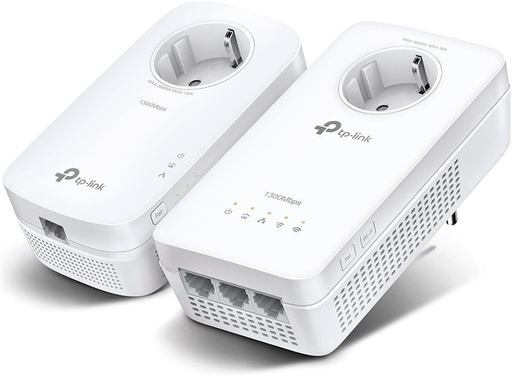 Kit TP-Link TL-WPA8631P - Adaptor Powerline AV1300, Kit PLC WiFi AC1200