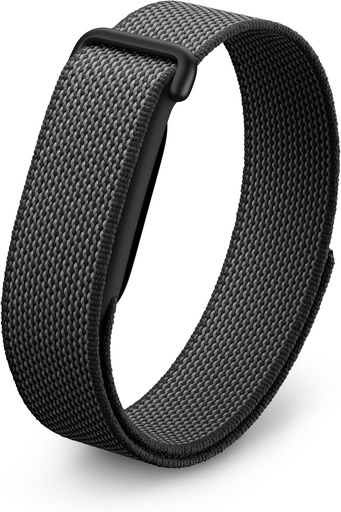 Google Fitbit Air - Tracker de activitate cu monitorizare a activității fizice, a ritmului cardiac și a somnului - Sfaturi personalizate bazate pe inteligență artificială - Durată de viață a bateriei de până la 7 zile - Obsidian
