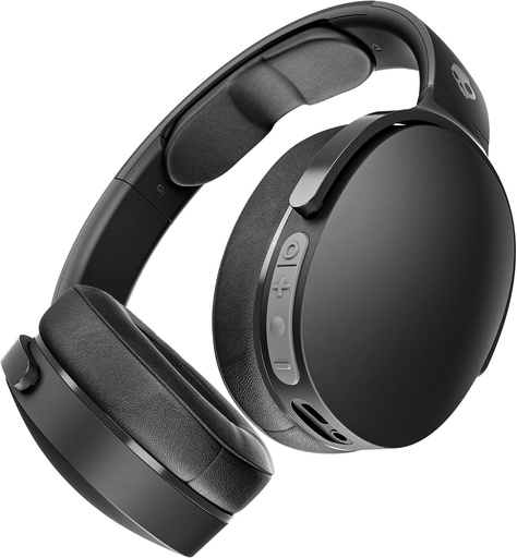 Căști wireless Skullcandy Hesh EVO Bluetooth Over-Ear, izolare fonică, autonomie baterie 36 de ore, design pliabil ușor - Negru