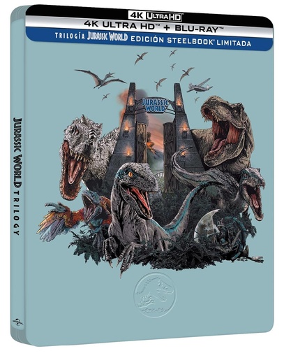 Trilogia Jurassic World (4K UHD + Blu-ray) (Ediție Specială Steel) [Blu-ray]