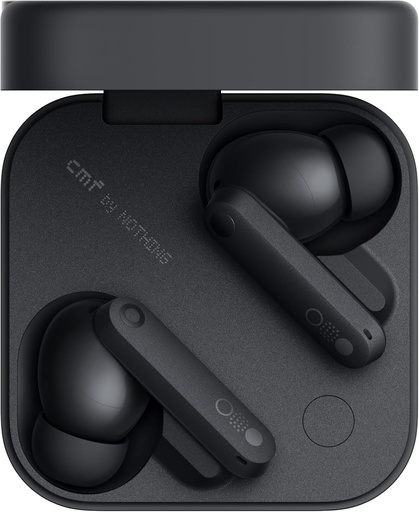 Căști wireless CMF by Nothing Buds Pro 2 cu sunet HiFi, anulare activă a zgomotului hibrid de 50 dB, 6 microfoane HD și efect audio spațial, 2025 - Gri închis