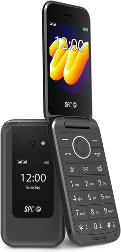 SPC Wild - Husă de telefon cu clapă de bază pentru deconectare sau prima conectare, neagră