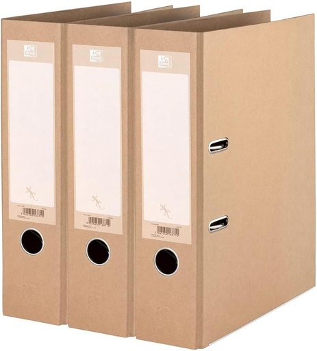 Dosar ecologic Oxford A4, bej, pachet de 3