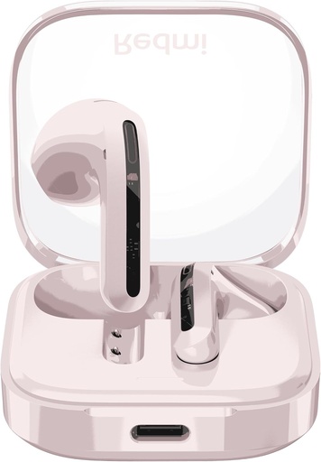 XIAOMI Redmi Buds 6 Active - Căști wireless, anulare zgomot, ușoare, autonomie baterie până la 36 de ore, Bluetooth 5.3, roz (versiunea ES)