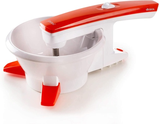 Ariete Passì Orange 2.0 261, Râșniță electrică pentru legume, 3 discuri incluse, detașabilă și lavabilă în mașina de spălat vase, 25W, alb/portocaliu