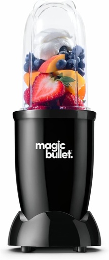 Nutribullet Magic Bullet Mini, Blender electric, Blender mic, Pachet de bază cu 3 piese, Putere de 200 wați, Negru, MBR03B