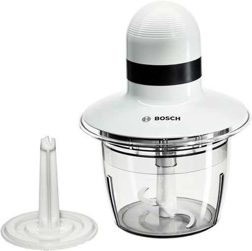 Tocător de alimente Bosch MMR08A1, 400 wați, lame din oțel inoxidabil, alb