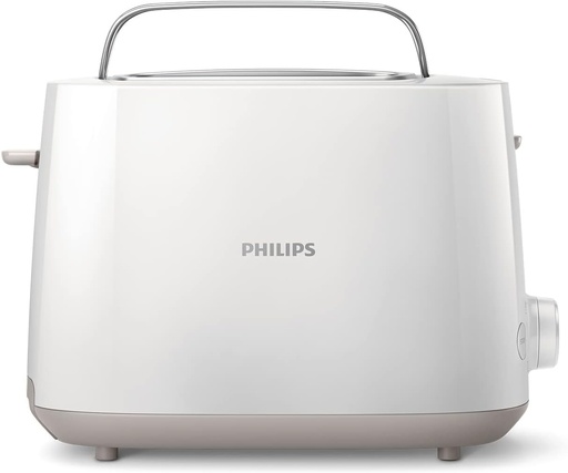 Prăjitor de pâine Philips Daily Collection cu 2 felii, 8 setări, 830 W, alb